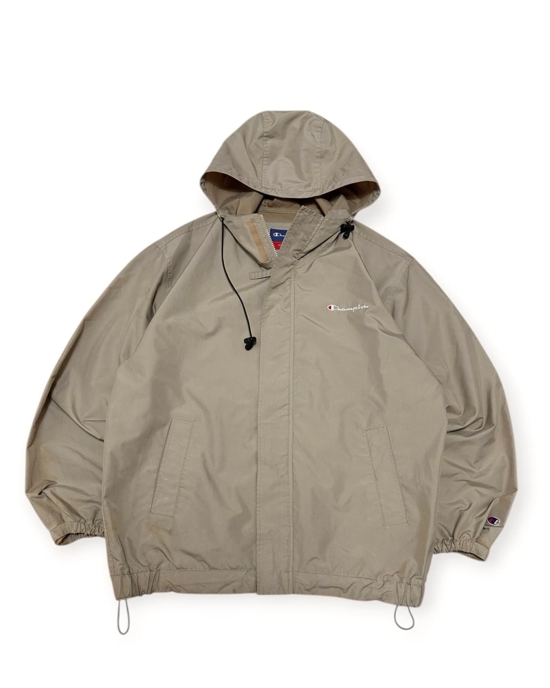챔피온 베이지 후드 바람막이 상품이미지1