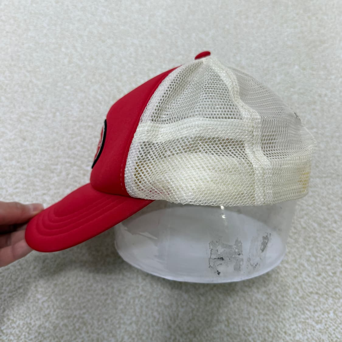 F DEUS 레드 매쉬캡 0202T2 상품이미지2