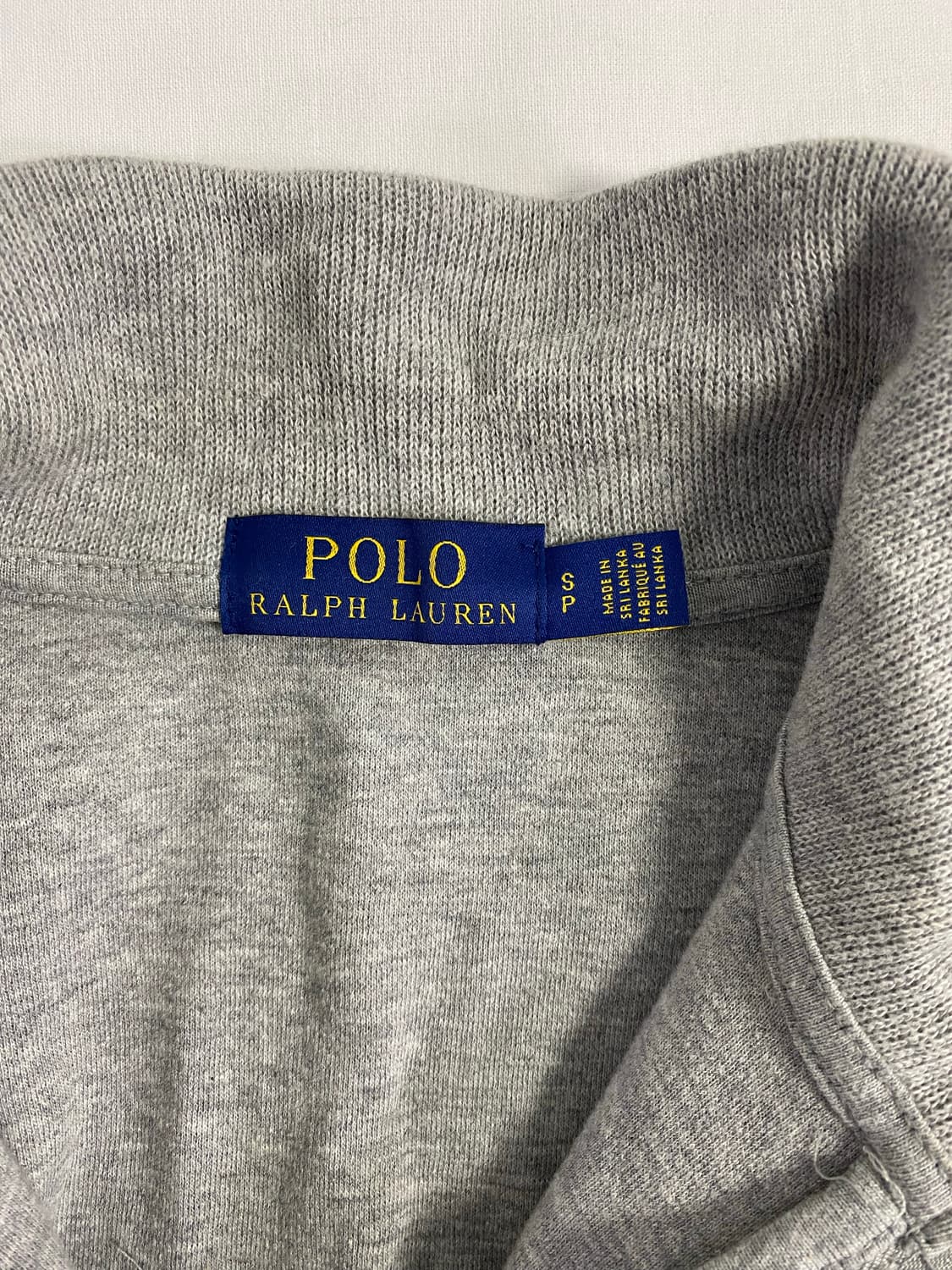 폴로 랄프로렌 그레이 하프집업 네이비 포니 S 상품이미지5