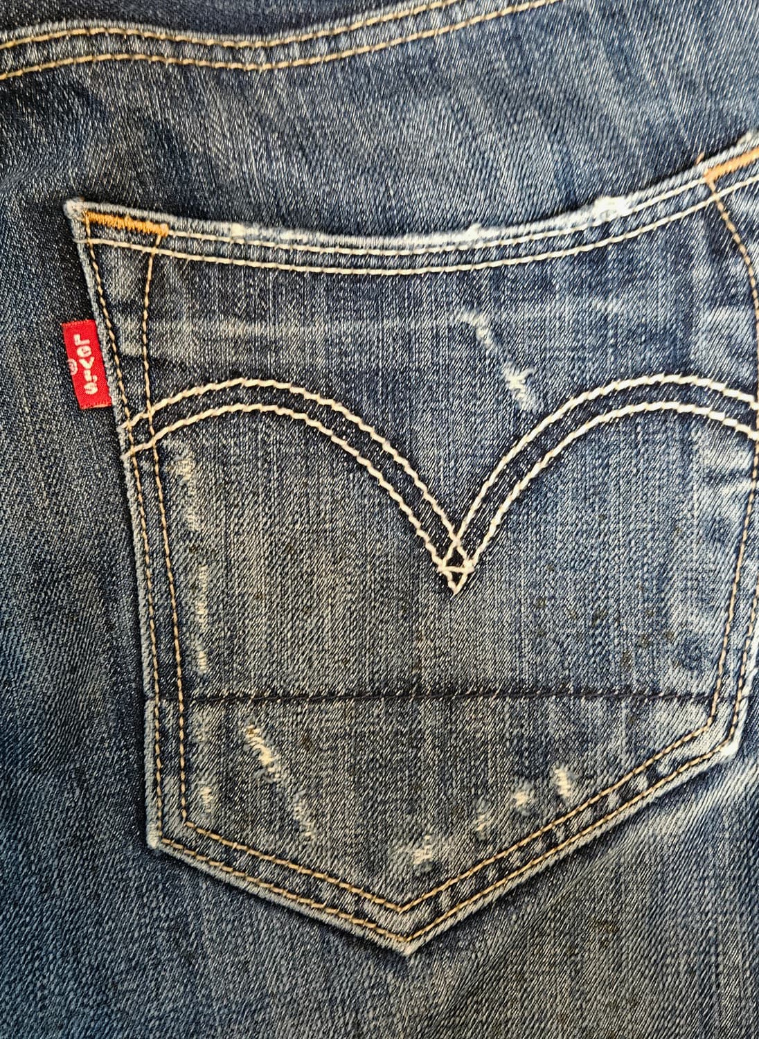 리바이스 522 슬림 스트레이트 데미지 워싱진 상품이미지5