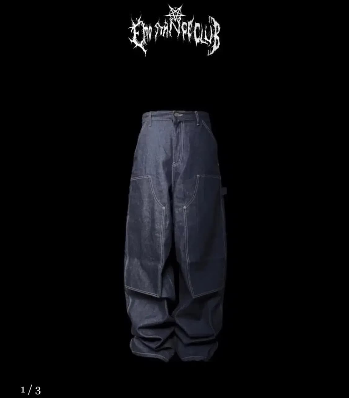 Emostanceclub 재패니즈 인디고 와이드 진 1size 상품이미지1