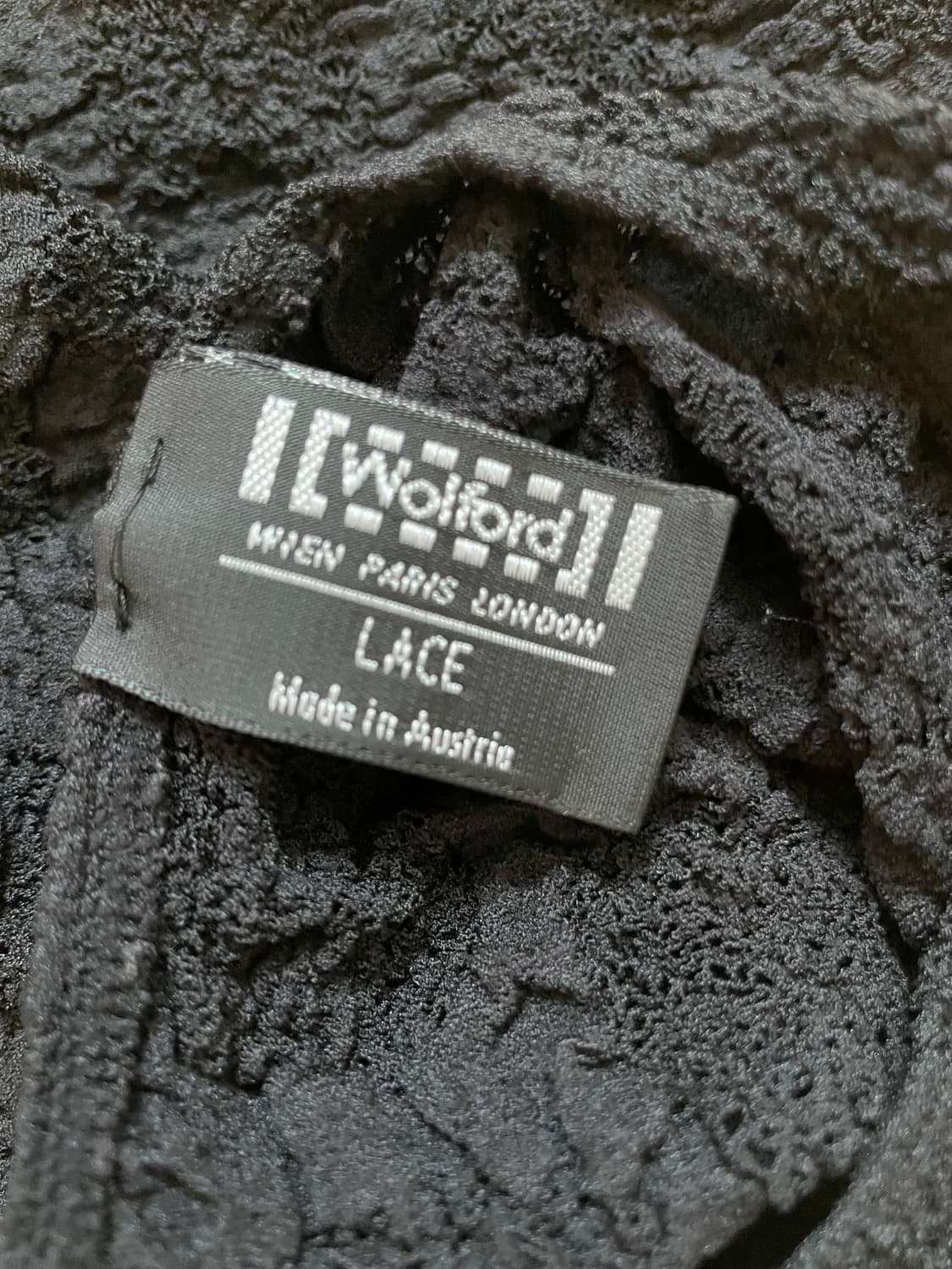 WOLFORD Black Lace Sleeves Bodysuit M 상품이미지3