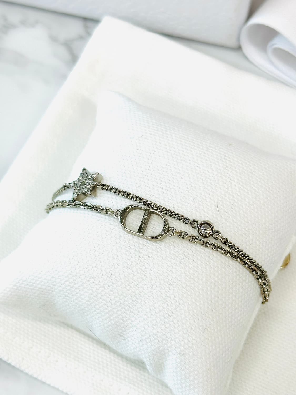 [풀구성] 디올 쁘띠 CD 더블 크리스탈 브레이슬릿 상품이미지3