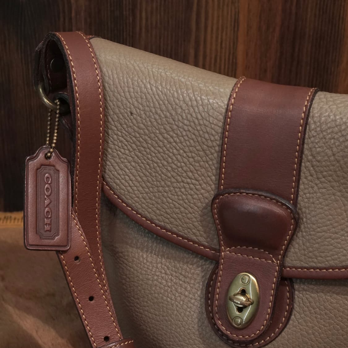 80s 올드 코치 셰리던 스튜어트 숄더백 상품이미지6