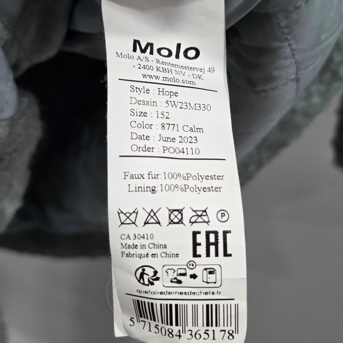 몰로 부클레 코트 152  상품이미지3