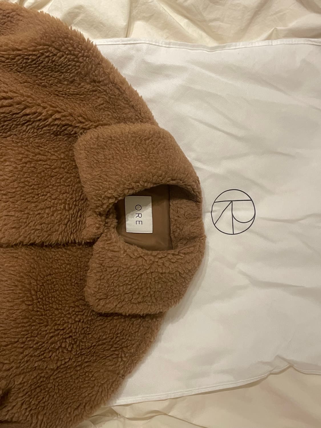 ORE 오어 카멜 퍼 코트 상품이미지6