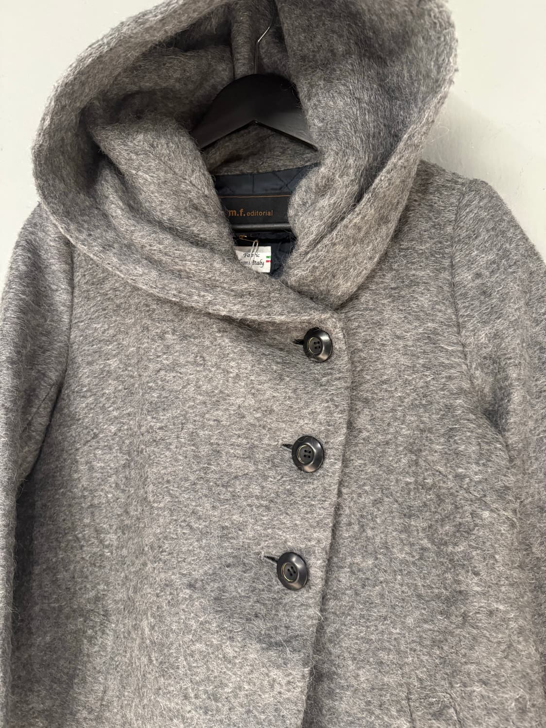 big hood side button detail coat  상품이미지8