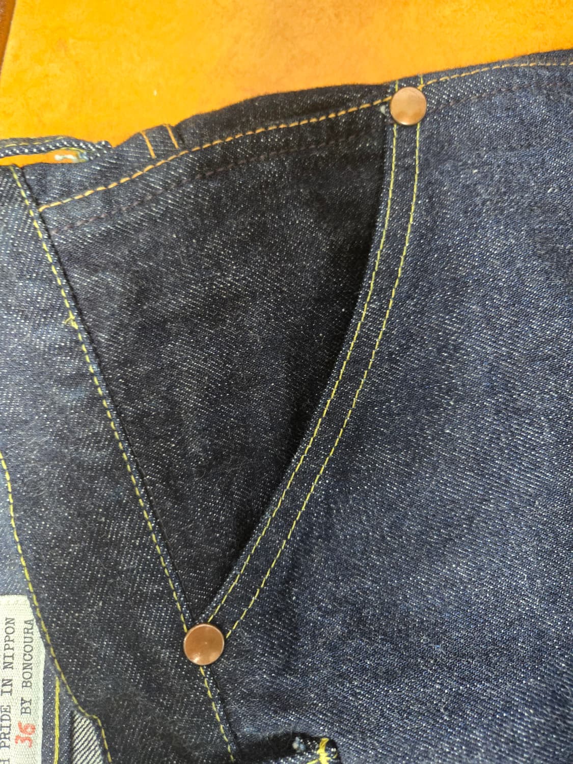 본쿠라 B-11B RODEO PANTS DENIM INDIGO 데님팬츠 상품이미지4