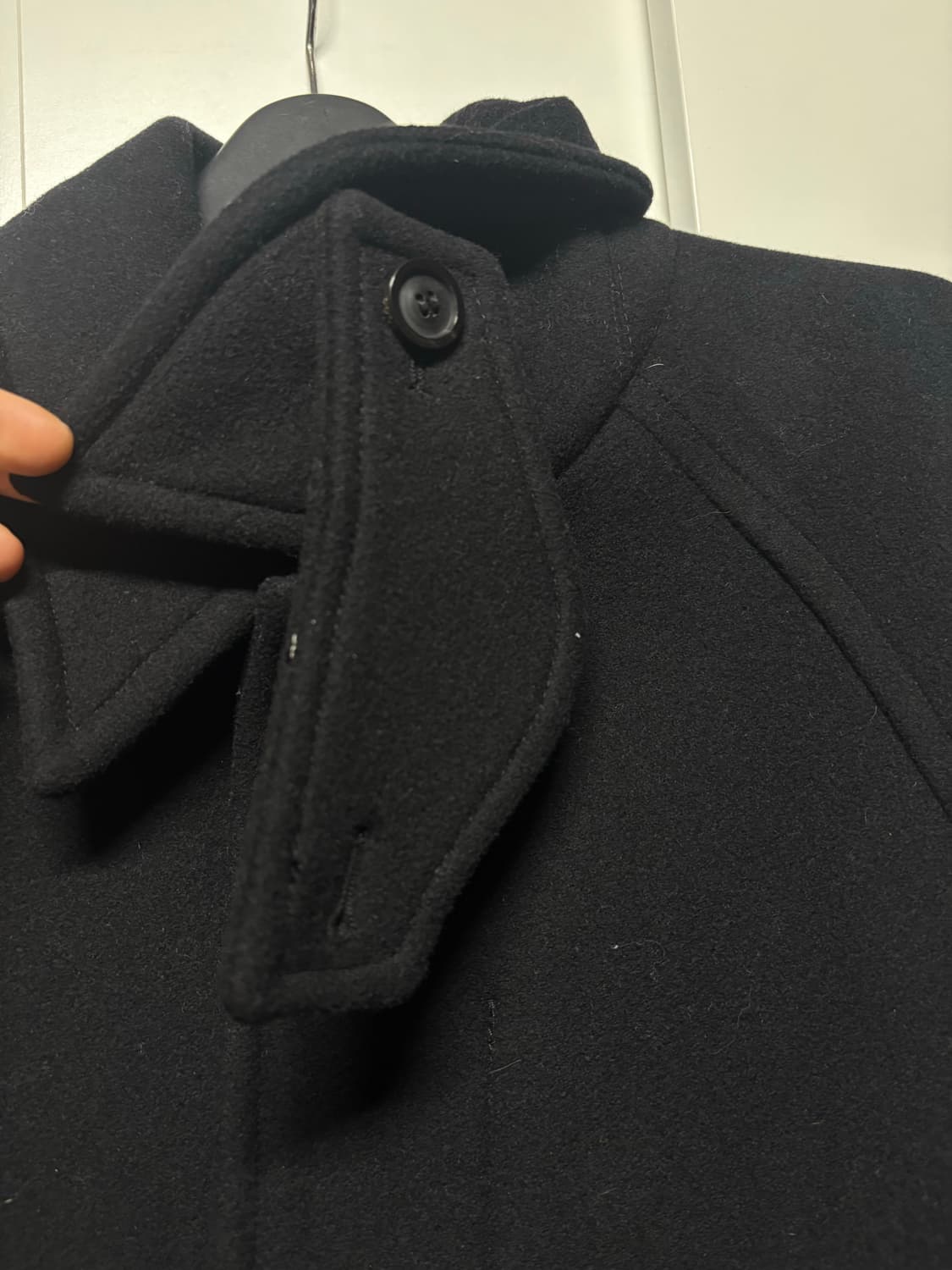 쿠어 벨란디 캐시미어 블렌드 발마칸 코트 블랙 상품이미지4