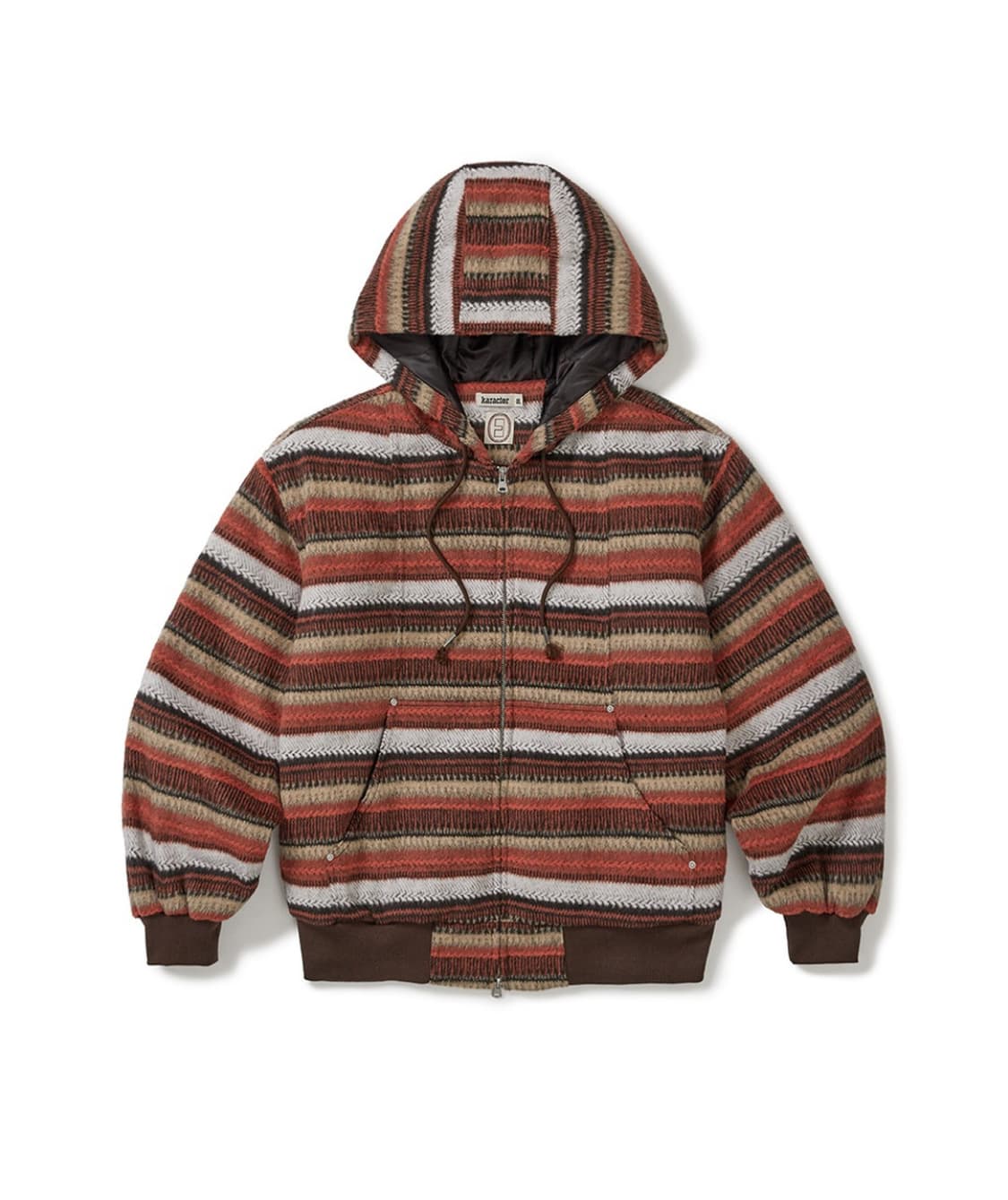 [01] 카락터 울 플리스 후드집업 상품이미지3