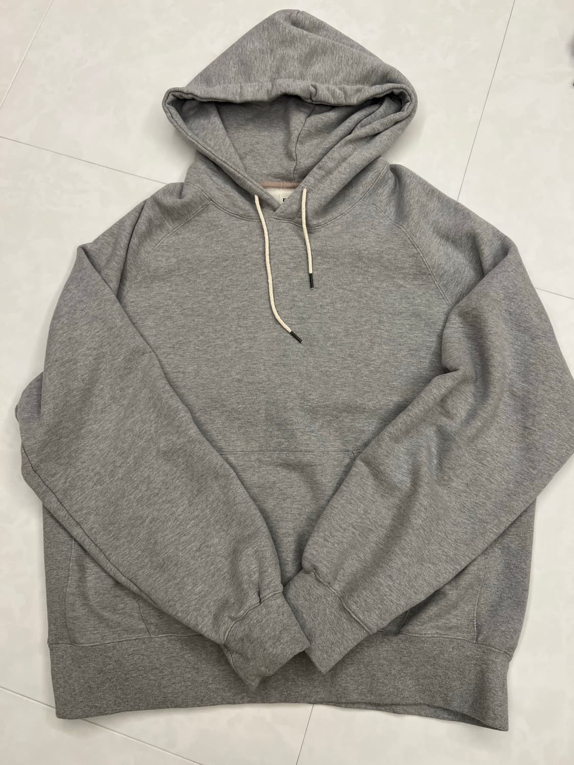 러프사이드 후드티 그레이 2사이즈 판매합니다 상품이미지1