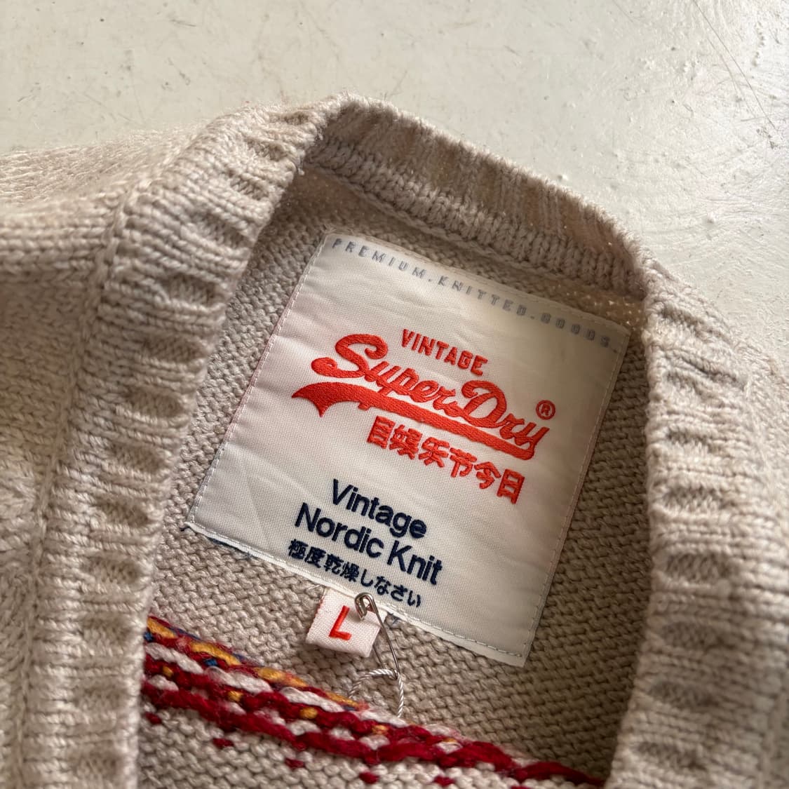 Superdry 빈티지 스웨터 니트 L 상품이미지5