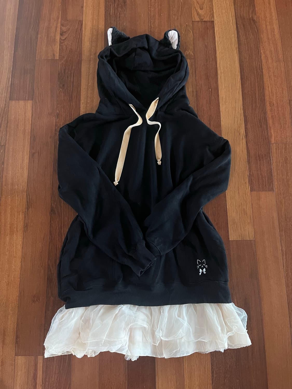 시크릿허니 꼬리달린 네코미미 후드 원피스 히메갸루 지뢰계 우사미미 양산형 상품이미지2