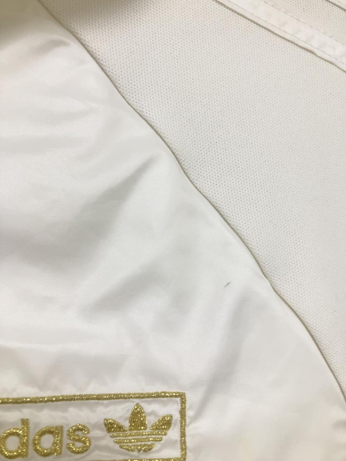 아디다스 화이트 골드 져지 트랙탑 빈티지 집업 자켓 상품이미지9