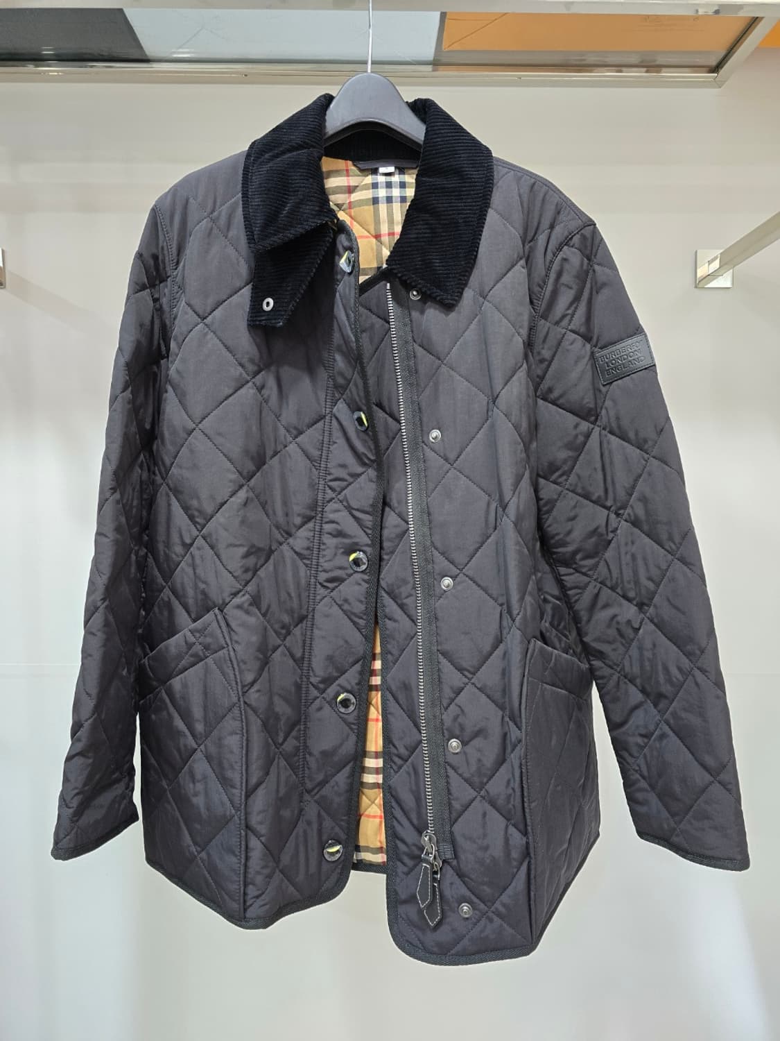 [정품/M사이즈] 버버리 블랙 퀼팅 자켓 패딩 상품이미지2