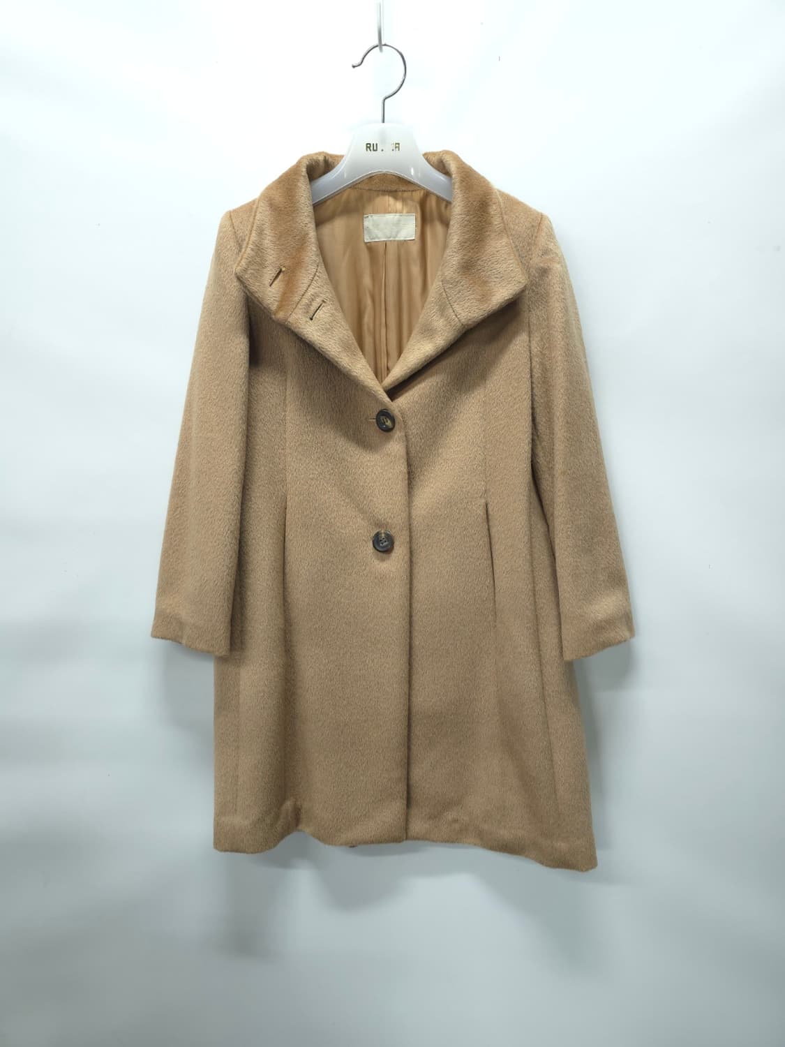 ​마인(한섬) 피아첸자 베이비 라마 울 코트 (카멜 브라운) 상품이미지3