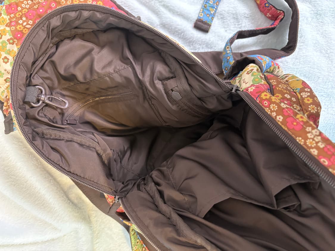 rough 패치 퀼트 백팩 일본 빈티지 모리걸 히피 가방 도트 상품이미지7