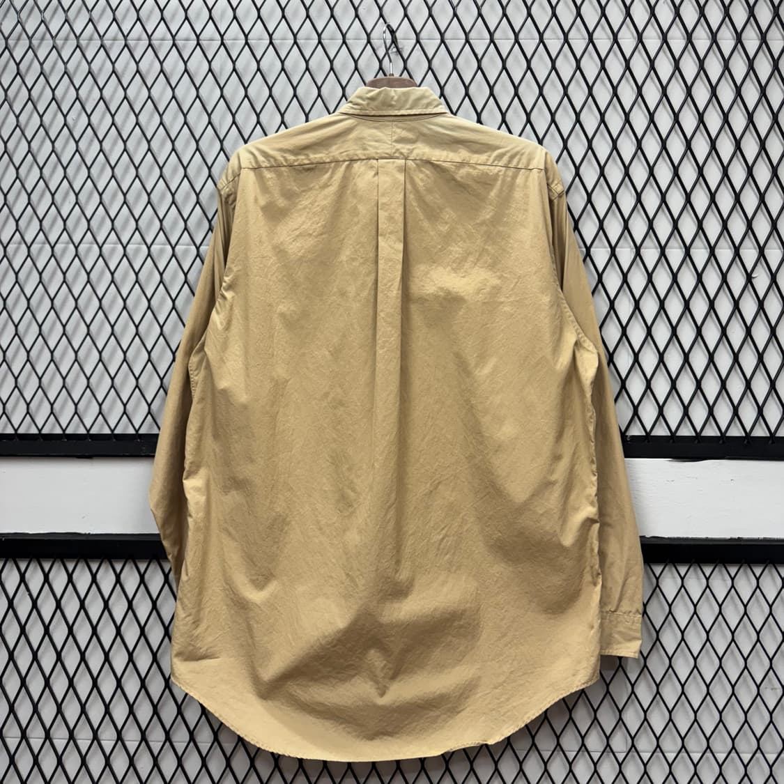 폴로 랄프로렌 솔리드 긴팔 셔츠 네이비 포니 포인트 베이지 상품이미지2