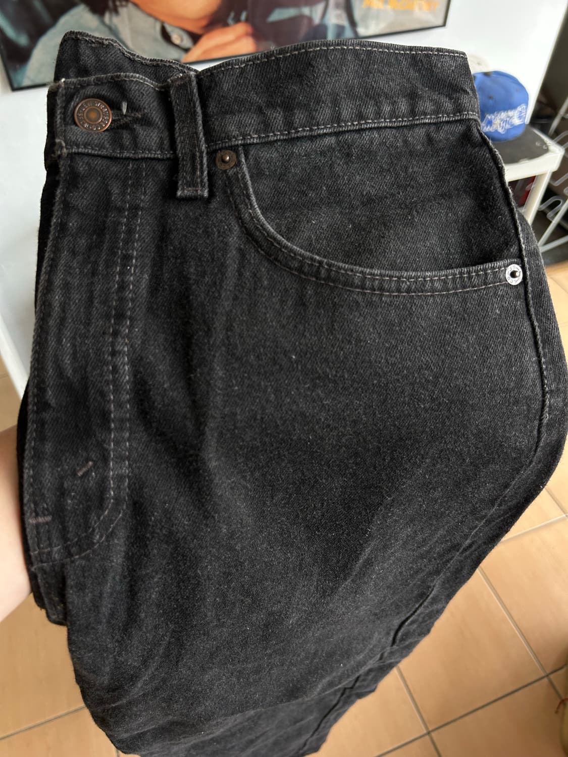 90‘s USA Levi’s 555 Black jean 32in 상품이미지8