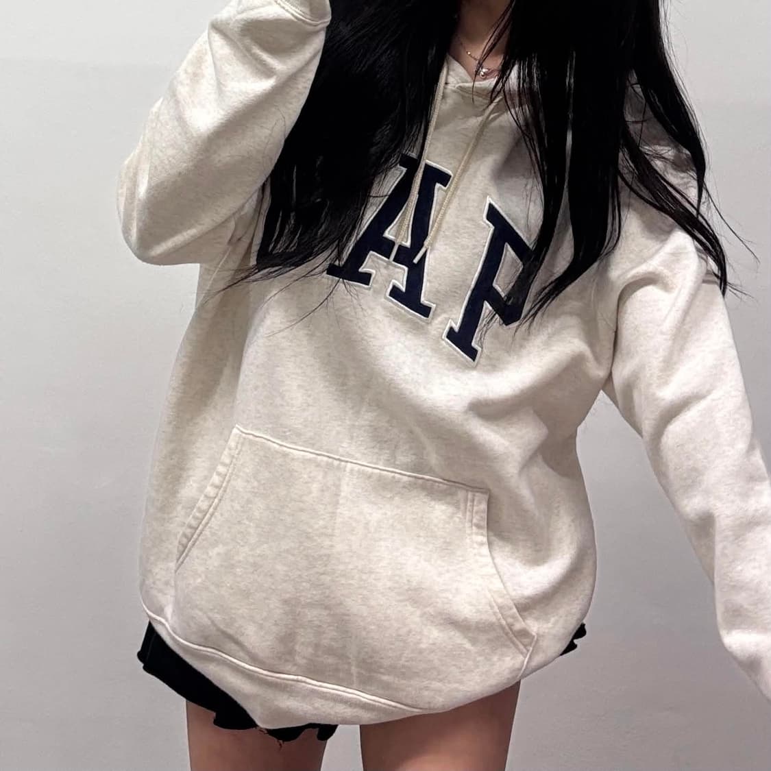 Gap 갭 오트밀 베이지 스웨트셔츠 후드티(XL) 상품이미지2