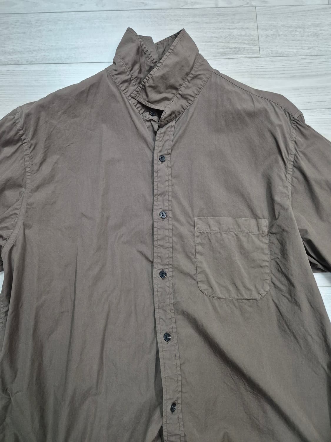 어나더오피스 볼드가먼트 셔츠 브라운 상품이미지2