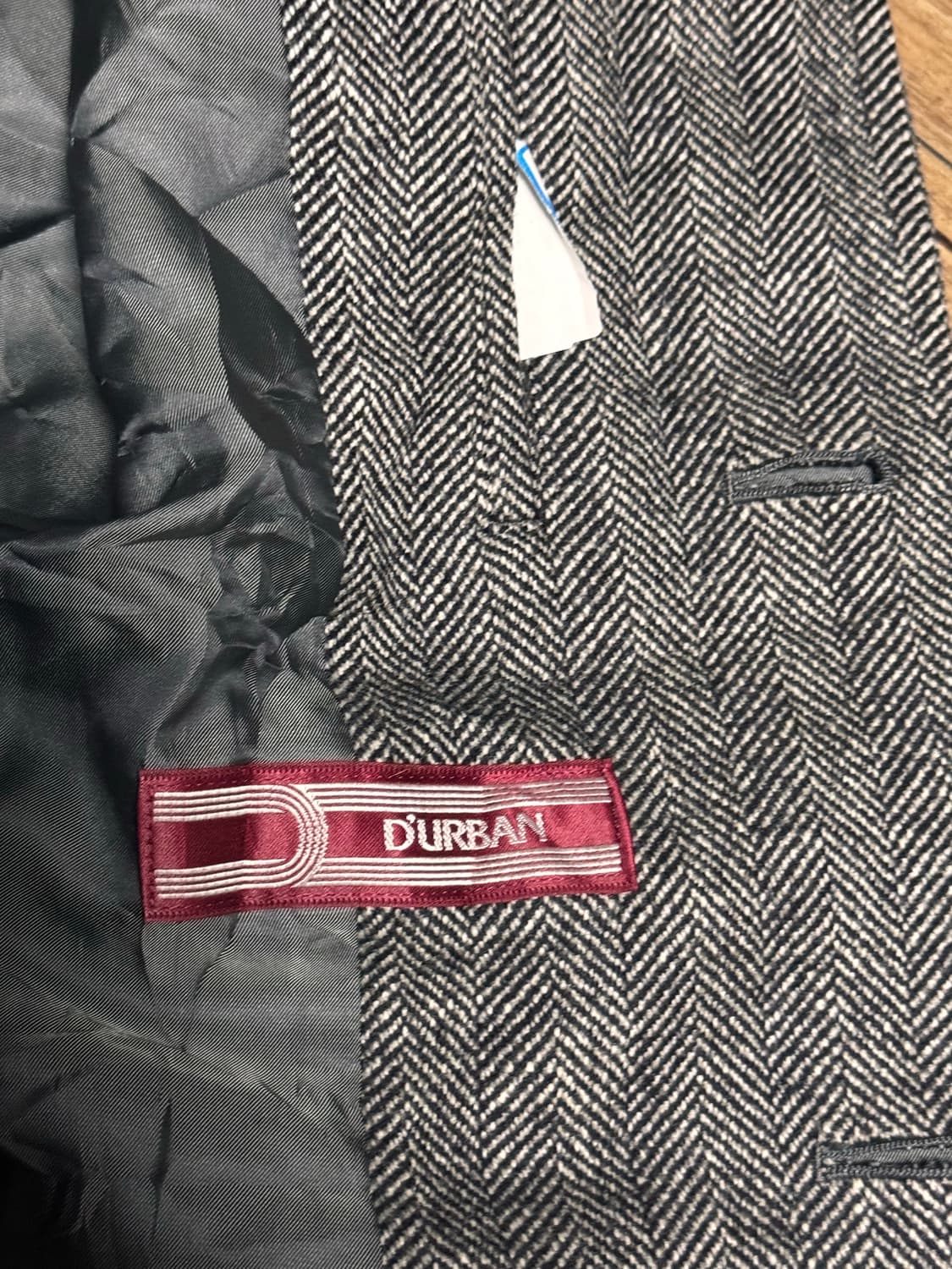 다반 캐시미어 25% 헤링본 코트 자켓 상품이미지5