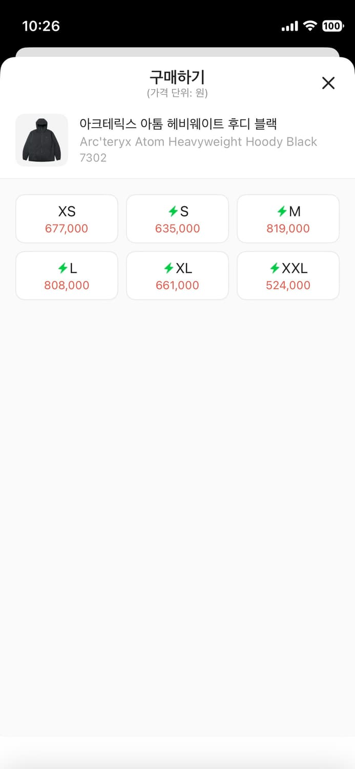 아크테릭스 아톰 헤비웨이트 후디 블랙 상품이미지2