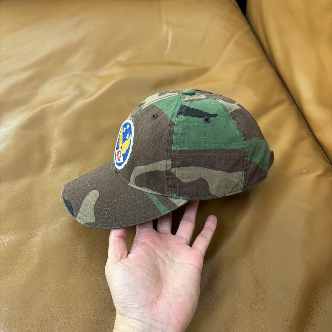 RRL 더블알엘 랄프로렌 폴로 카모 6패널 윙로고 볼캡 모자 (Camo) 상품이미지4