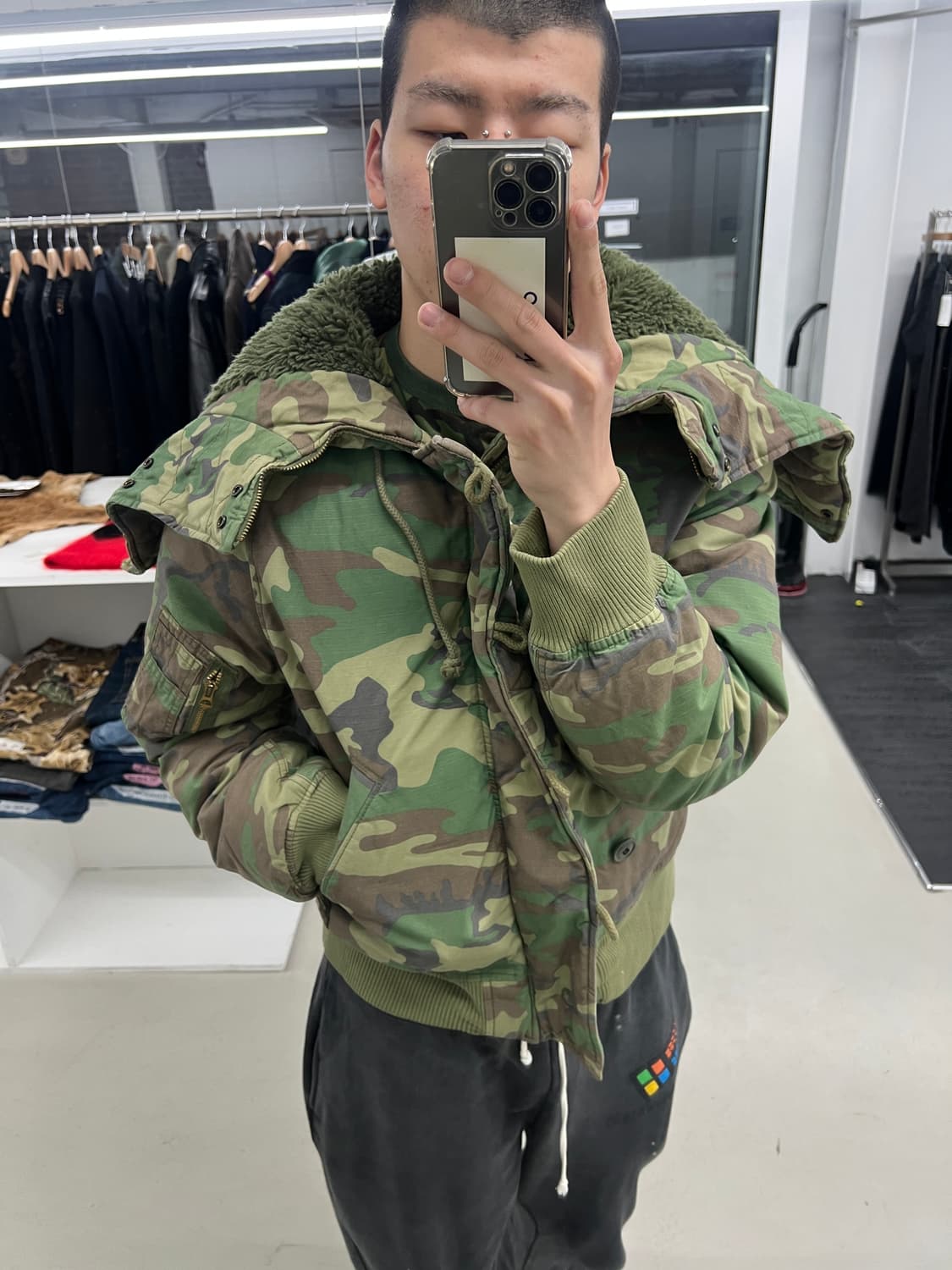 폴로 랄프로렌 데님앤서플라이 n2b 카모 파카 상품이미지1