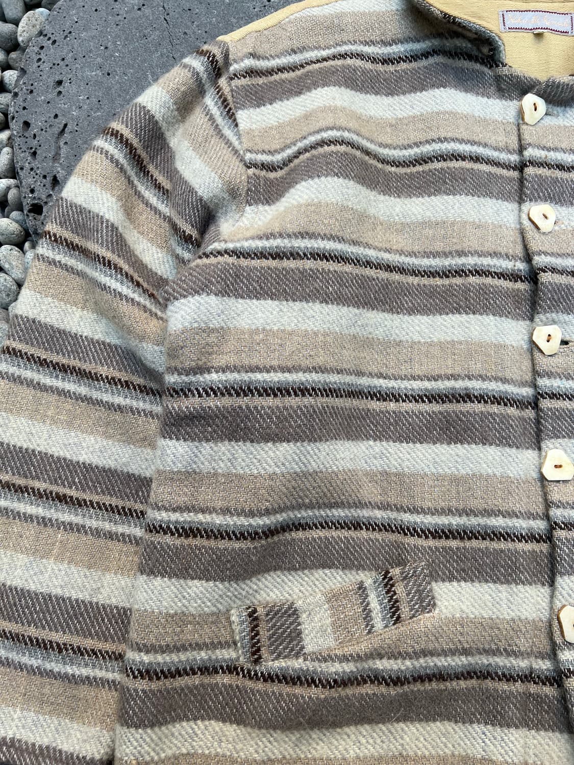 VINTAGE NATURALLY KOMODO 핸드메이드 우븐울자켓 상품이미지6