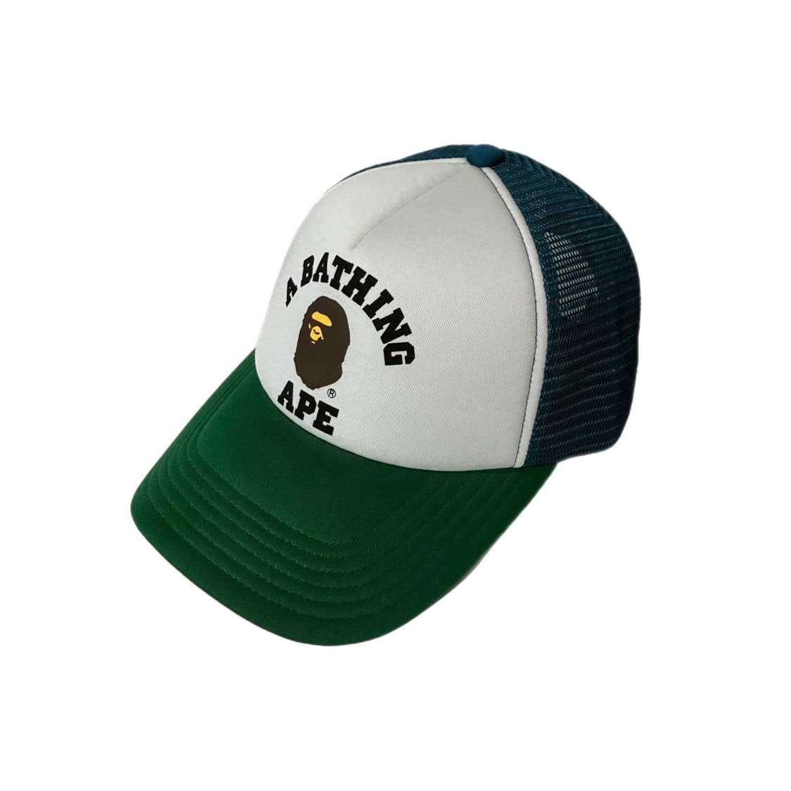 A Bathing Ape College Mash Cap Green 상품이미지1