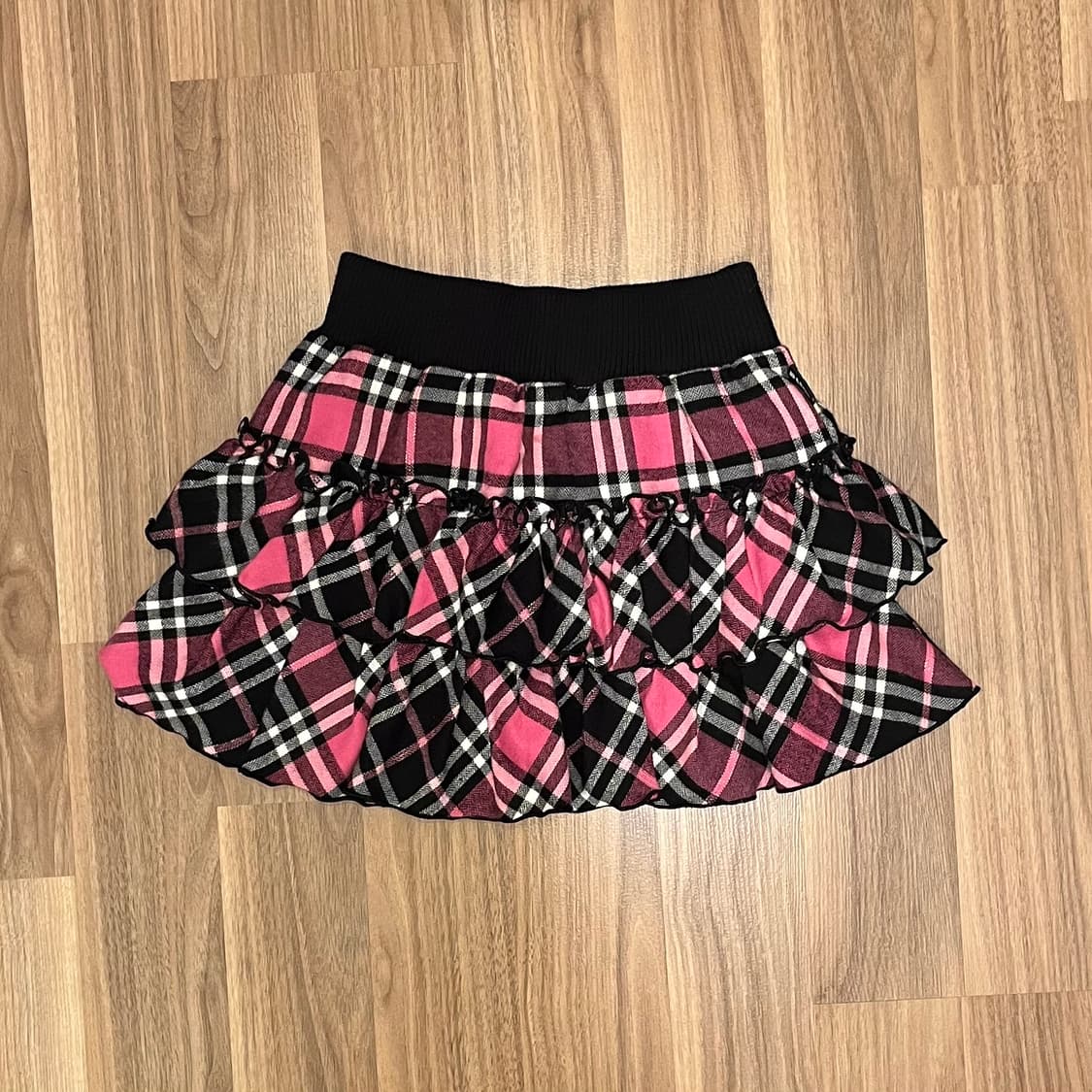 체크 캉캉 스커트 상품이미지1