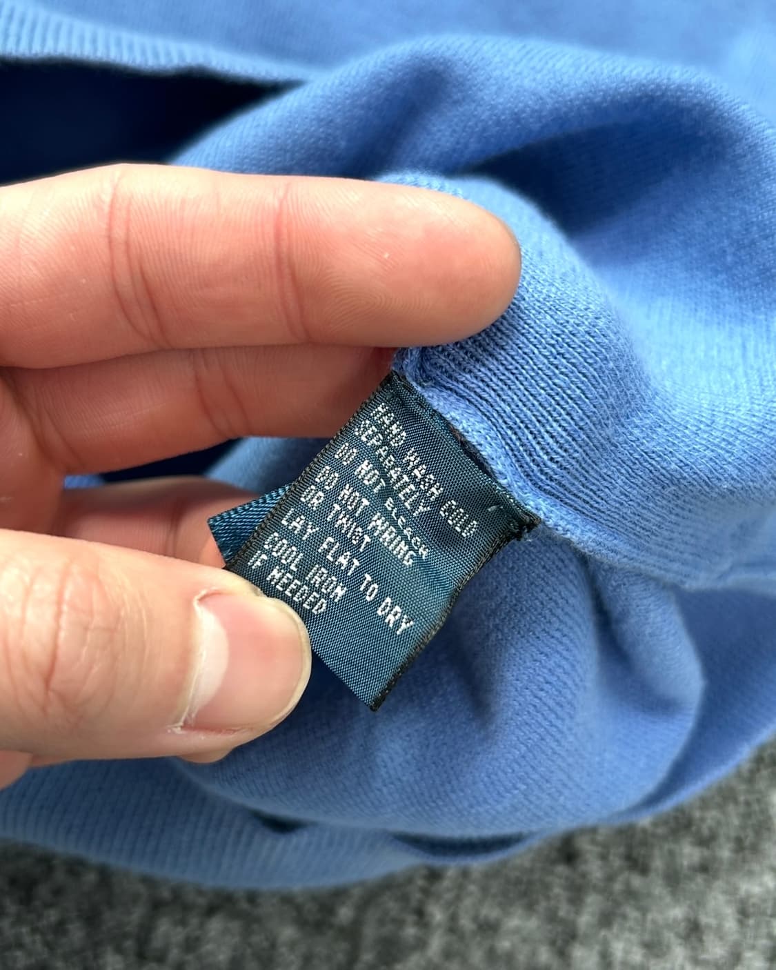 폴로 랄프로렌 피마 코튼 스카이블루 브이넥 니트  상품이미지8