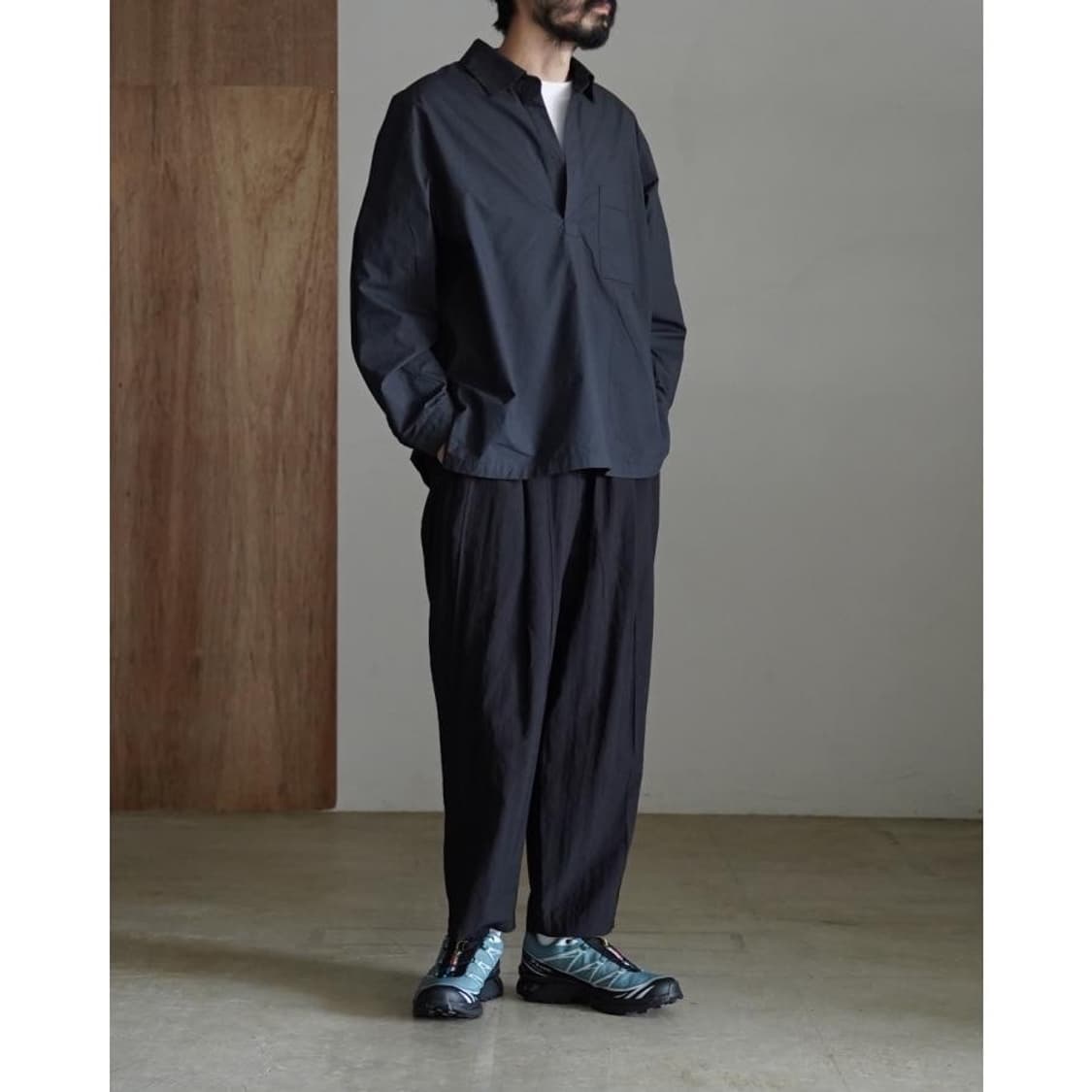 Still by hand Buttonless over shirt 상품이미지1