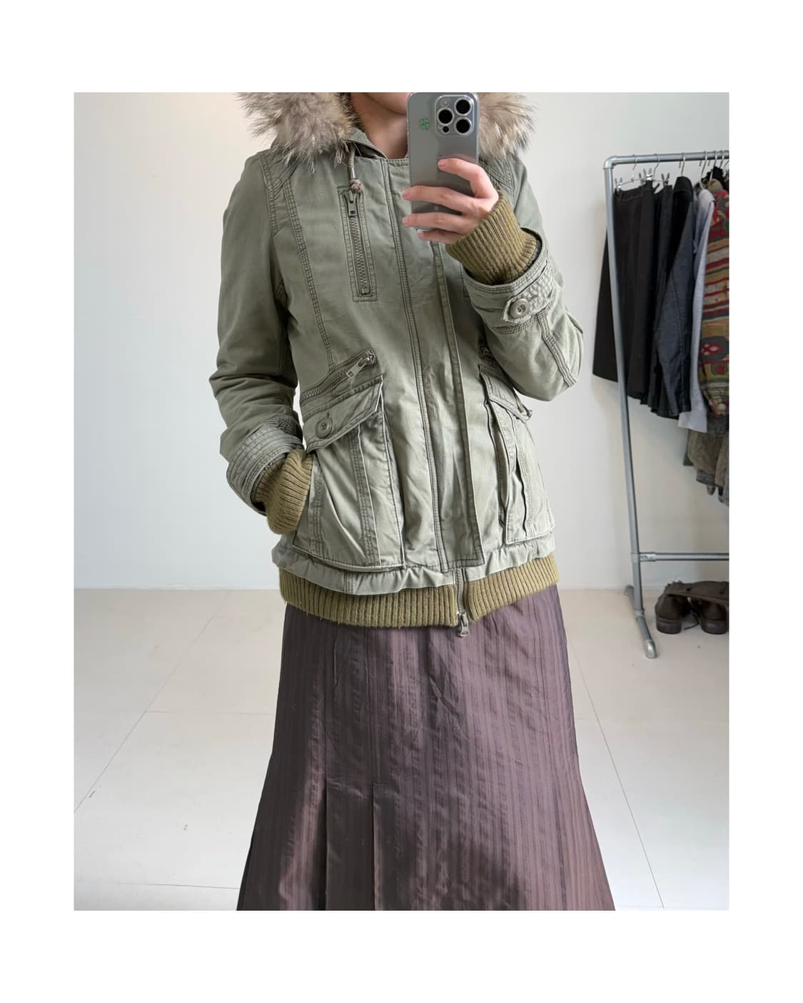 Moussy 누빔 야상 상품이미지7