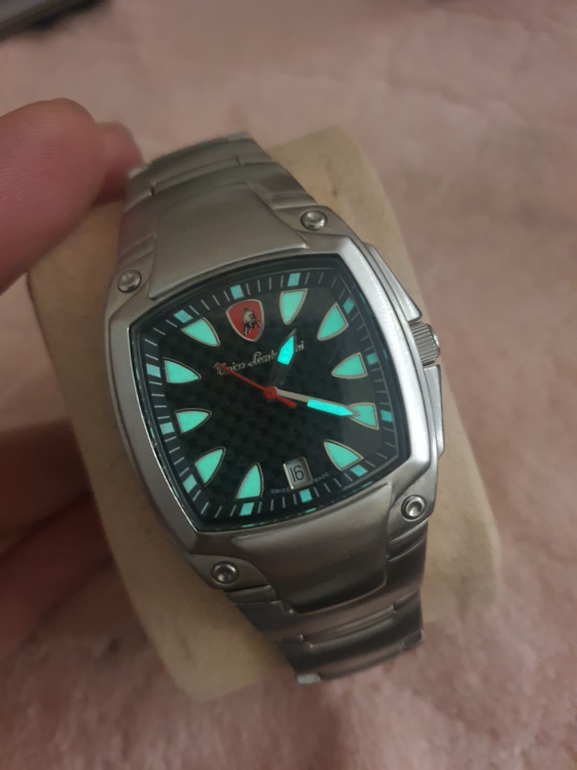 람보르기니 빈티지 스퀘어 시계 상품이미지2