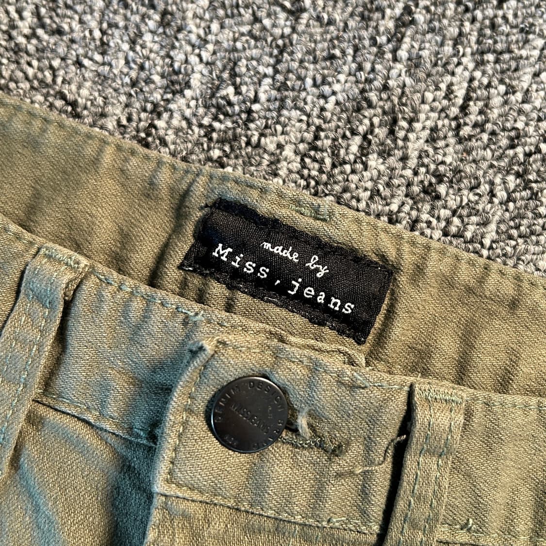 Miss,jeans 빈티지 카키 카고 팬츠 상품이미지5
