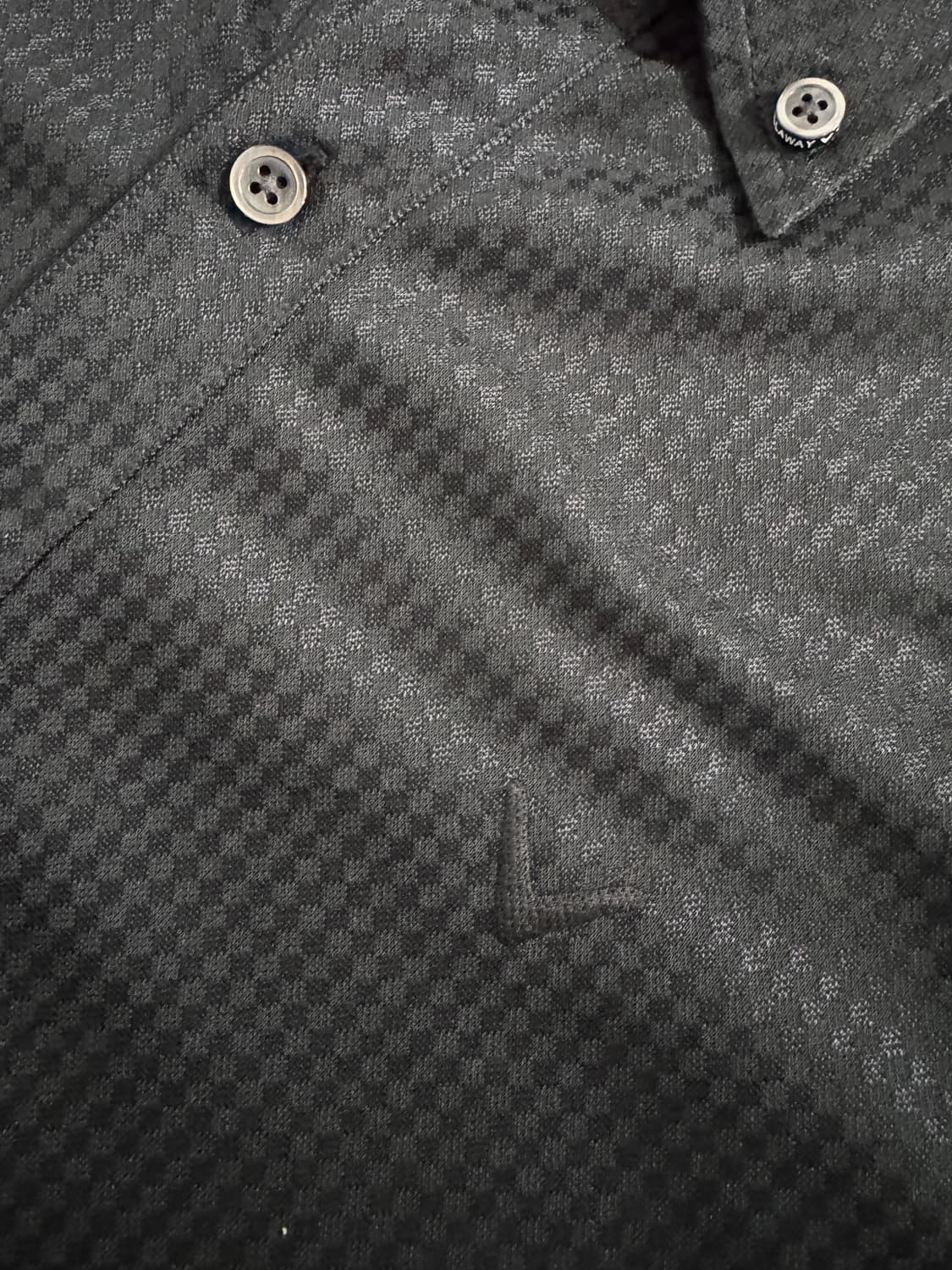 캘러웨이 골프 기능성 체크 긴팔 카라티 L 블랙 상품이미지6