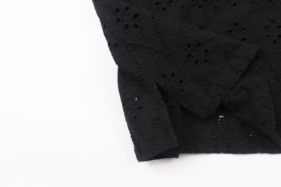 N’ORLABEL Cutwork Open Collar Shirt  상품이미지5