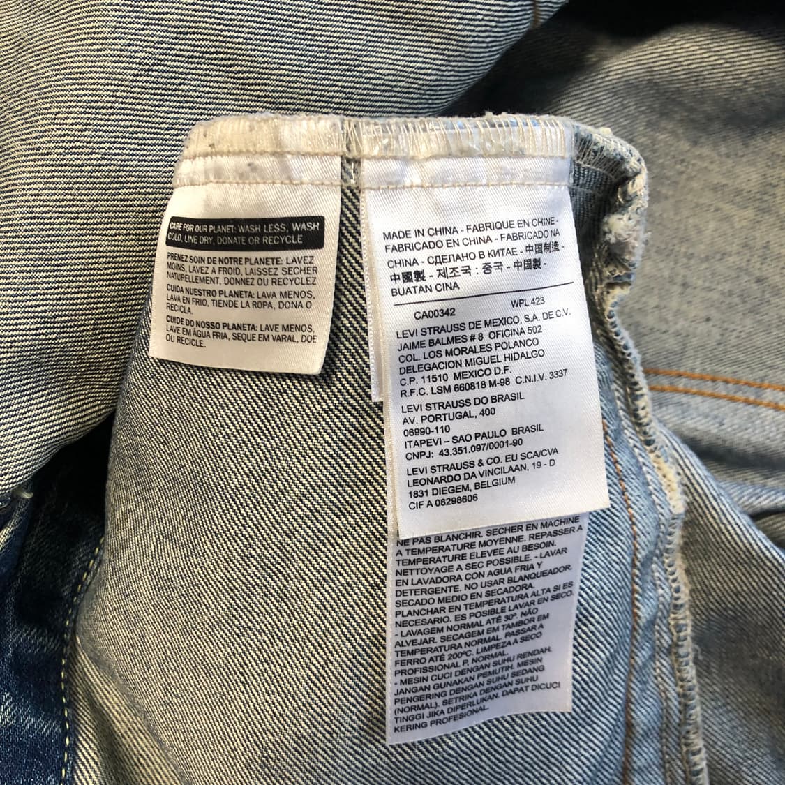 리바이스 캣워싱 데님 트러커 자켓 상품이미지7