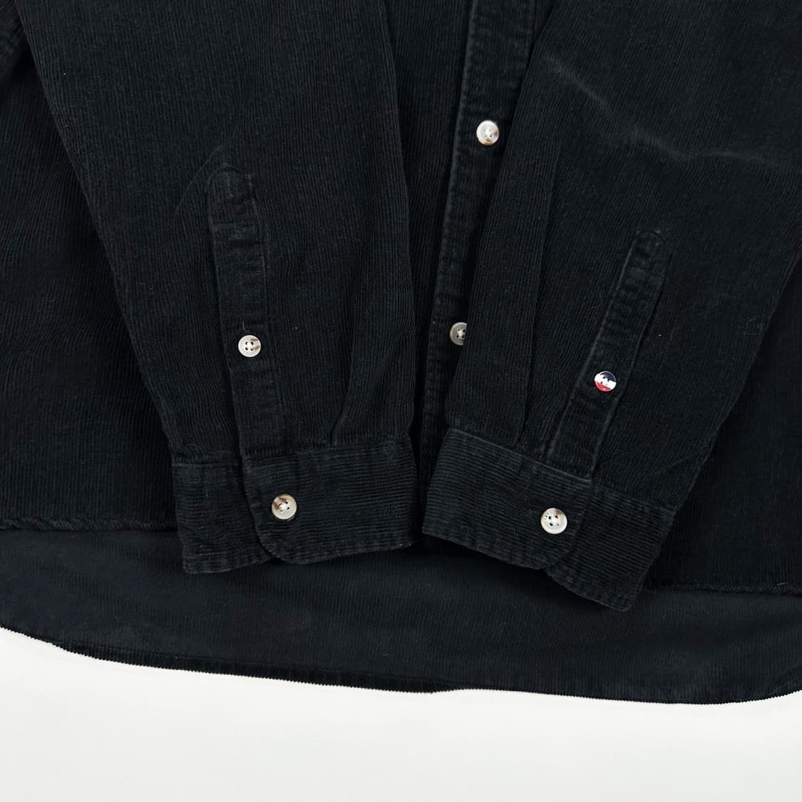 타미힐피거 플래그 코듀로이 골덴 블랙 셔츠 (XL) 상품이미지4