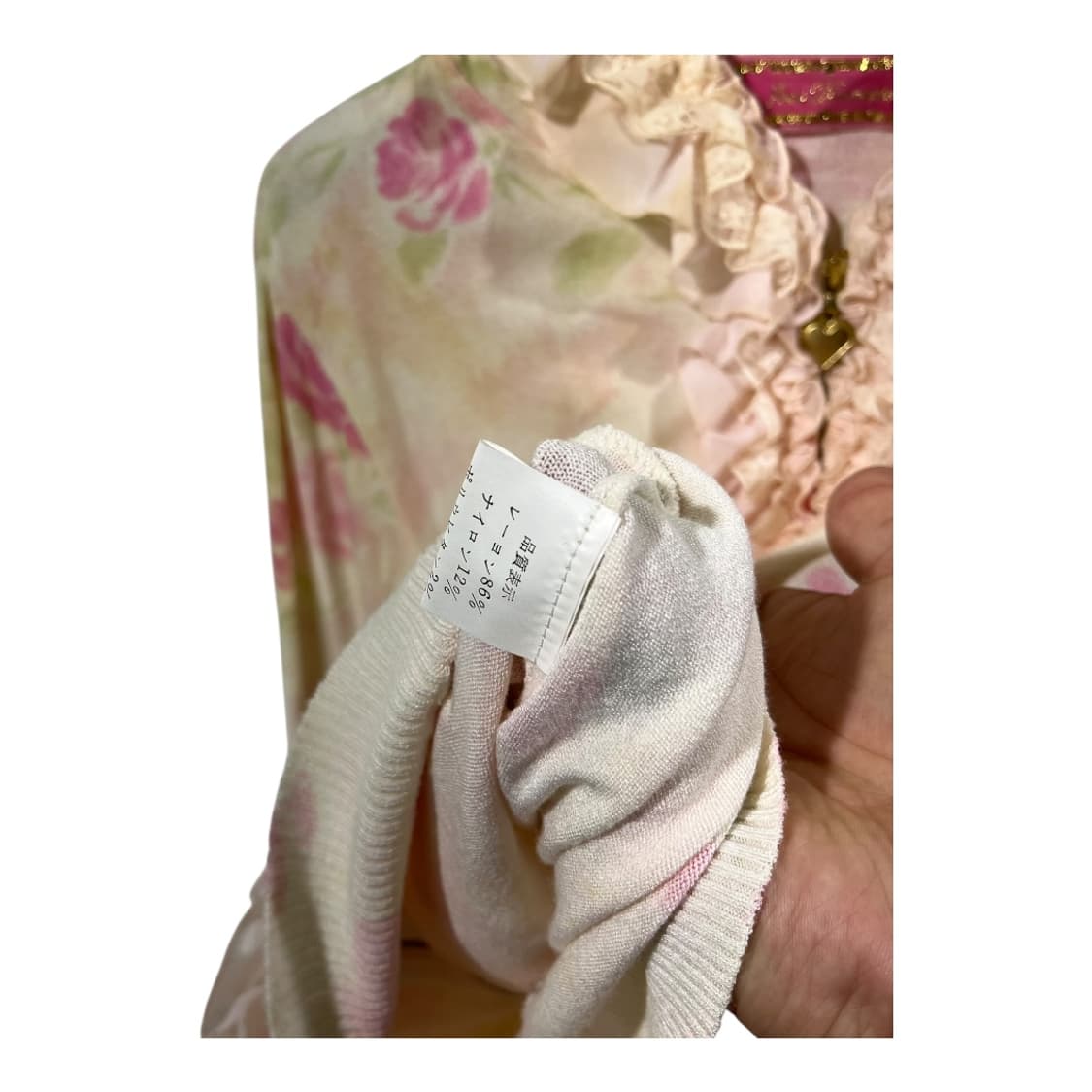 [JESUS DIAMANTE] 지저스 디아망떼 플라워 후드 가디건 상품이미지7