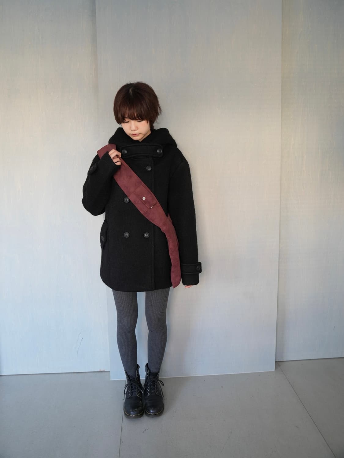 인앤양인하모니 Flap pocket bag, wine 상품이미지2