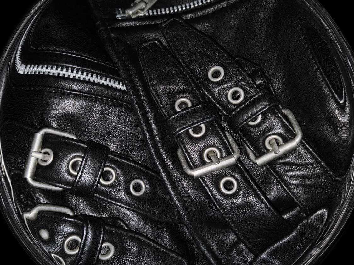 SELECTIZM Punk biker belt leather Jacket 상품이미지3