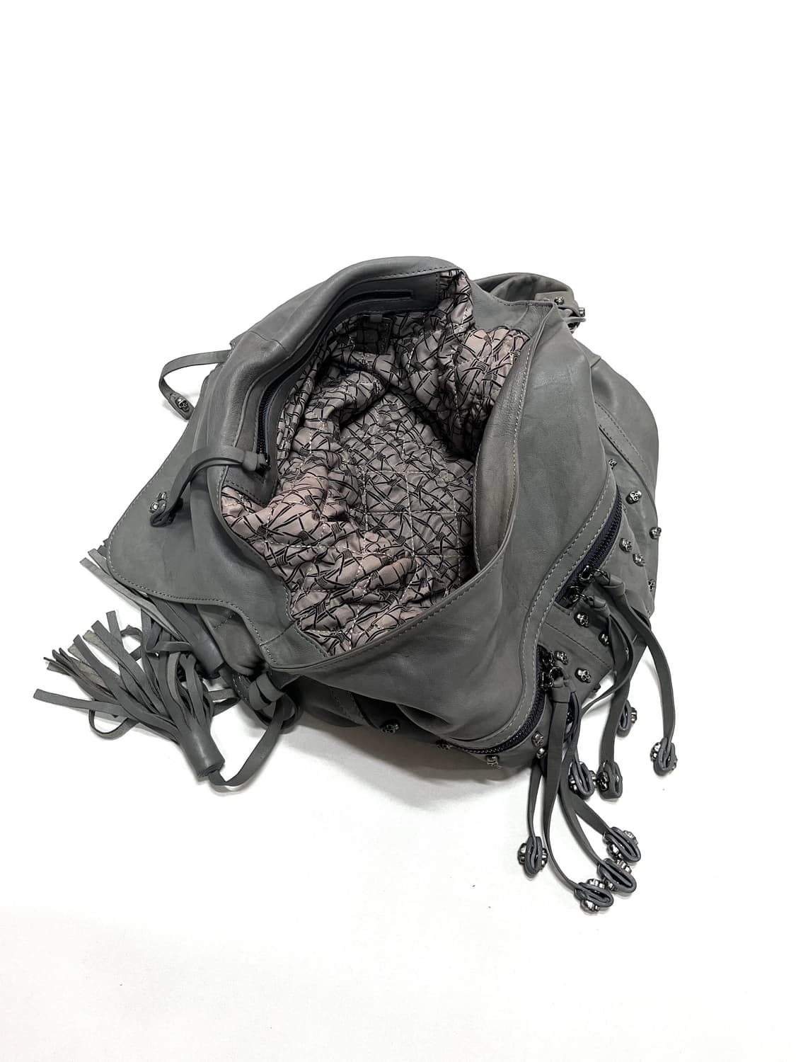 THOMAS WYLDE 토마스 와일드 스컬 레더 프린지 숄더백 상품이미지7