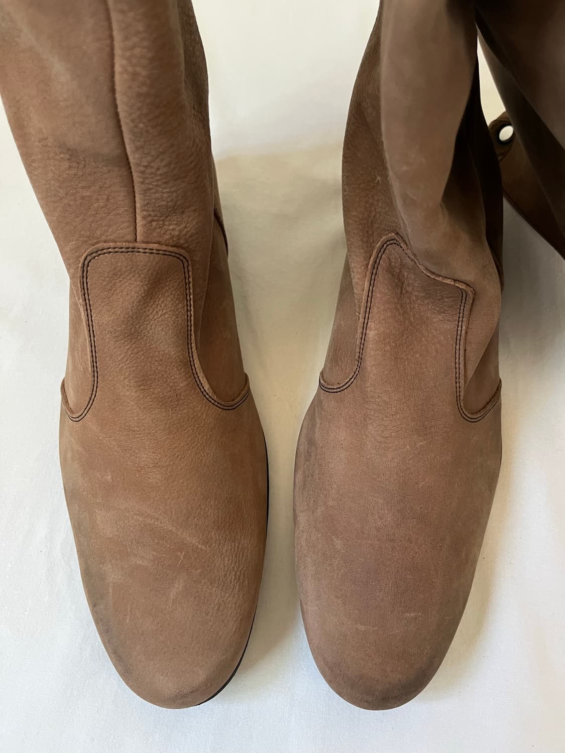 The Viridi-Anne Leather Long Boots 상품이미지5