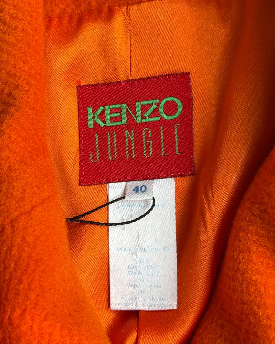 KENZO JUNGLE 80-90s double mohair coat 상품이미지9