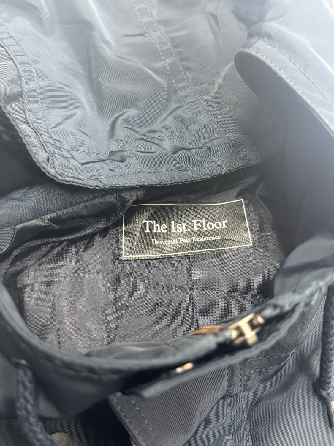 The 1st. Floor 네이비 봄버 후드 바람막이 그런지 베이직  상품이미지4