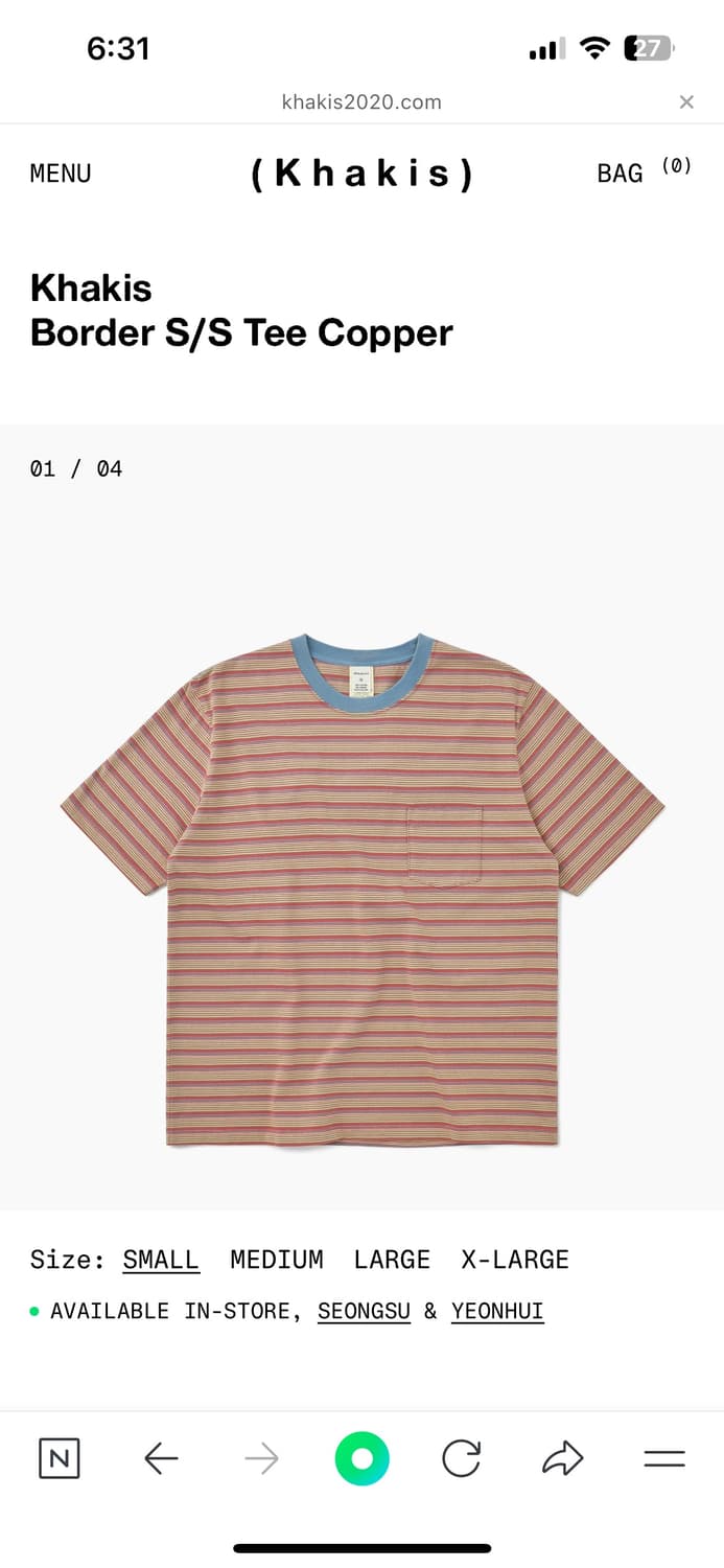 khakis 보더티 (m) 상품이미지1