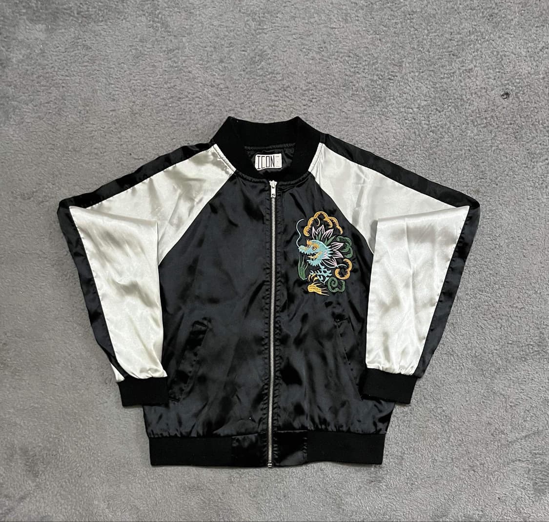 VTG 용자수 검흰 스카잔 집업 바람막이 자켓 상품이미지2